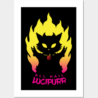 All Hail Lucipurr Posters and Art